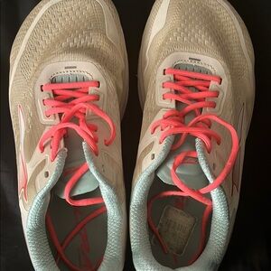 Women's Beige and Pink Athletic Shoes